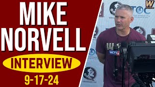 Mike Norvell Recaps quotHigh Emotionsquot Tuesday practice  Cal Preview  FSU Football  Warchant TV FSU [upl. by Ielarol934]