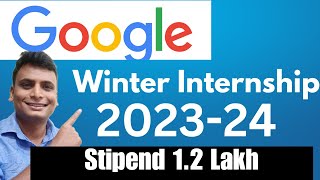 Google Just Launched Winter Internship 20232024 For Students  Google Internship Program [upl. by Wilfrid]