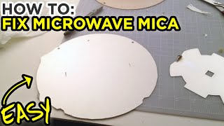 How to Fix SparkingFlashing Microwave  Mica Guide Cover Repair Waveguide Plate Replacement [upl. by Einuj442]