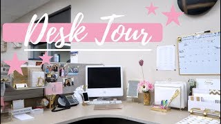 DESK TOUR DECOR  ORGANIZATION  DESIREE ESTRADA [upl. by Ailuig217]