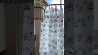 I received lots of questions regarding my kitchen curtains after posting my last video [upl. by Jackquelin292]