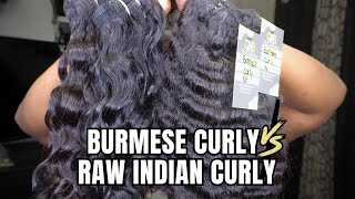 Burmese Curly Vs Raw Indian Curly Hair Which Do I Prefer [upl. by Adev]