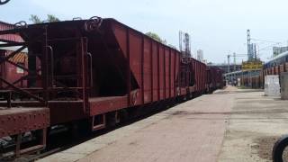 METER GAUGE FREIGHT STARTS FROM INDORE Jn WITH A MHOW YDM 4 [upl. by Einnoc]