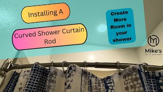 Installing a Curved Shower Curtain Rod [upl. by Anileve]