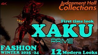 Xaku Prime Fashion frame Warframe Winter 2025 24 ArtFashion [upl. by Enilauqcaj886]