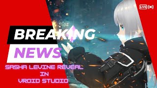 Creating Sasha Levine in VRoid  3D Anime Character Creation of Neptunia Universe Speed Art [upl. by Irving243]