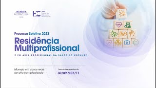 Residência Multiprofissional do HCFMUSP Como se inscrever [upl. by Ydne379]