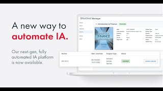 RedShelf Announces a New Way to Automate IA [upl. by Sirronal97]