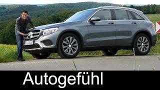 Mercedes GLC SUV FULL REVIEW test driven Exclusive 250d 20172016  Autogefühl [upl. by Zuzana]