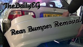 Rear Bumper Removal 9295 Civic EG DIY Howto [upl. by Kinzer]