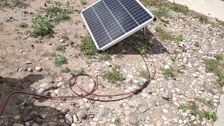 LNEX EXTRA 40 Solar Controller set up with Harbor Freight 100watt panels [upl. by Brigida]