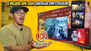 O MELHOR APLICATIVO APK 2024 INSTALAR Filmes Séries com CELULAR em TODAS TV SMART ANDROID FIRE TV [upl. by Chader706]