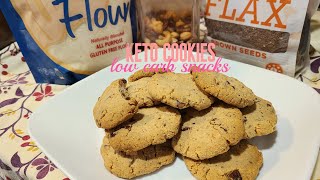 EASY KETO COOKIES ●HEALTHY COOKIES RECIPE ● SNACKS [upl. by Aohk]