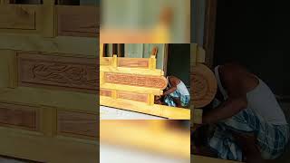 Wooden door setup instavideo wooddoordesign woodendoor woodendoordesign woodenfurniture [upl. by Arit]