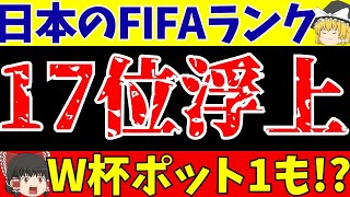 【サッカー日本代表】最新FIFAランキングに海外の反応と17位で最悪のシナリオ【ゆっくりサッカー解説】 [upl. by Tingley536]