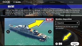 AVOIR UN YACHT GRATUITEMENT  GTA 5 ONLINE [upl. by Assennav725]