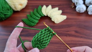 3D Super Crochet Flower 🌺 Very easy crochet rose flower making for beginnersYou should do it now [upl. by Vanthe]