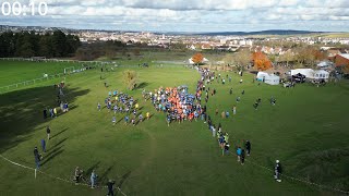 Cross UNSS 89 Yonne 2024  Auxerre Lycéens Cadets Juniors Nathan PIEAU Lycée René Janot Curie Drone [upl. by Linad]