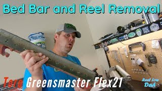 Toro Greensmaster Flex21  Bed Bar and Reel Removal [upl. by Katzen]