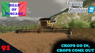 Hills of Tuscany Ep 91 Planting soy harvesting Canola FS22 [upl. by Ailaza]