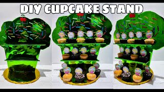 Cupcake Stand using Cardboard [upl. by Nosremaj]