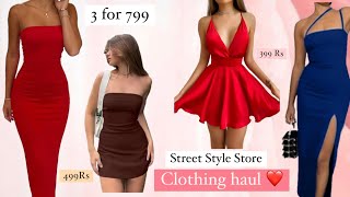 STREET STYLE STORE HAUL😍  3 For 799 Dresses  HONEST REVIEW  ANJALI RAJPUT  haul sss [upl. by Letniuq]