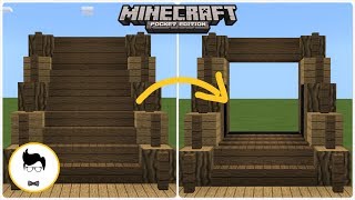 Minecraft PE SMALLEST 3 WIDE STAIRCASE DOOR PEXboxWindows10Switch [upl. by Nepets178]