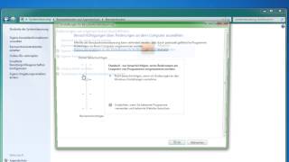 Windows 7 Benutzerkontensteuerung deaktivieren [upl. by Proudman38]
