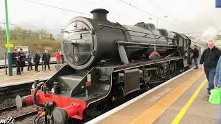 Sir Nigel Gresley amp Sherwood Forester double headed at Wolverton amp Milton Keynes [upl. by Alexa]