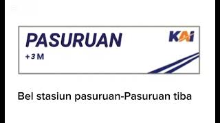 New Bel kedatangan stasiun Pasuruan keretaapi keretaapi [upl. by Oralie648]