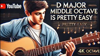 quotDay 16  Learning the D Major Scale  Middle Octave Guitar Practicequot [upl. by Anhsirk849]