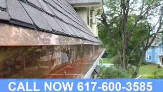 Repairs Copper Gutters Boston Massachusetts 617 6003585 [upl. by Ydahs]