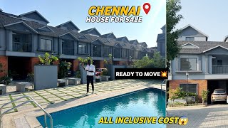 😍Individual House for sale in Chennai💥Gated Community with swimming Pool🏡All Inclusive Cost🚩 [upl. by Llenrac43]