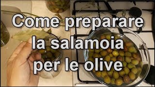 Come preparare la salamoia per le olive tutorial n°2 [upl. by Hayimas]