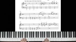 Down home blues  piano tutorial by Antonio De Angelis  Alfreds Premiere Piano Course  Lesson 3 [upl. by Arbmik]