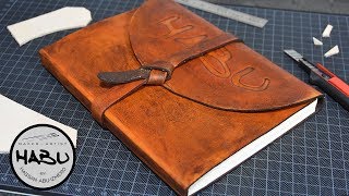 DIY \\ Leather SketchBook [upl. by Miltie]