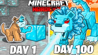 I Survived 100 Days as a DIAMOND LION in HARDCORE Minecraft [upl. by Olimreh484]