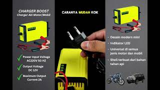 Charger Boost  Charger Aki MotorMobil Inovasi Kekinian [upl. by Richarda]