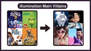 Illumination Every Main Villains List [upl. by Mylor]