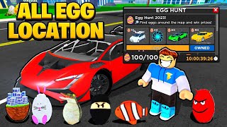 ALL 100 EGG LOCATIONS IN CAR DEALERSHIP TYCOON 2023 EGG HUNT UPDATE EASY GUIDE [upl. by Shishko]