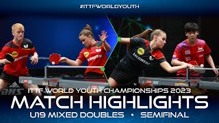 BertelsmeierGriesel vs QuekKaufmann  U19 XDSF  ITTF World Youth Championships 2023 [upl. by Roxine]