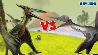 Pteranodon vs Pterodactyl  Dino Deathmatch S1E5  SPORE [upl. by Tarr]