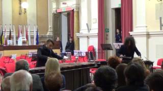 Ivan Trevino  Catching Shadows Marimba Duo  Percussioni Liceo Musicale Forlì 2016 [upl. by Lenoel773]