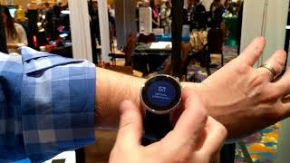 Medgadget  CES 2018 Omrons Blood Pressure Smartwatch [upl. by Klement]