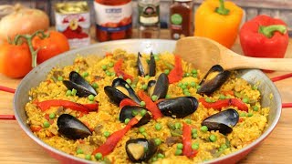 Como Hacer Paella Mixta  Mariscos Y Carnes [upl. by Tonya321]