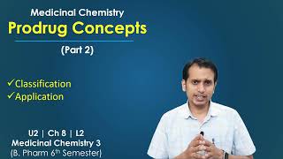 Prodrug Concepts Part 2 Classification and Applications of Prodrug  Medicinal Chemistr3 [upl. by Nahallac]