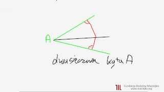 715 Symetralna odcinka i dwusieczna kąta  Figury płaskie I [upl. by Nosnaj996]