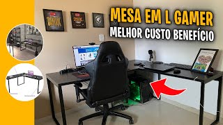 ESSA é a MELHOR MESA em L BARATA Mesa em L para GAMER e ESCRITÓRIO [upl. by Marti]