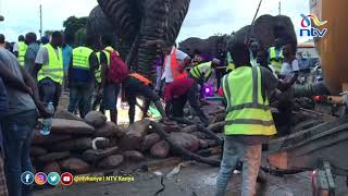 2 of 3 bodies of Mombasa county staff that drowned at Makupa roundabout manhole retrieved [upl. by Arul]