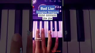 Imagine Dragons  Bad Liar Piano Tutorial viral shorts [upl. by Huan]